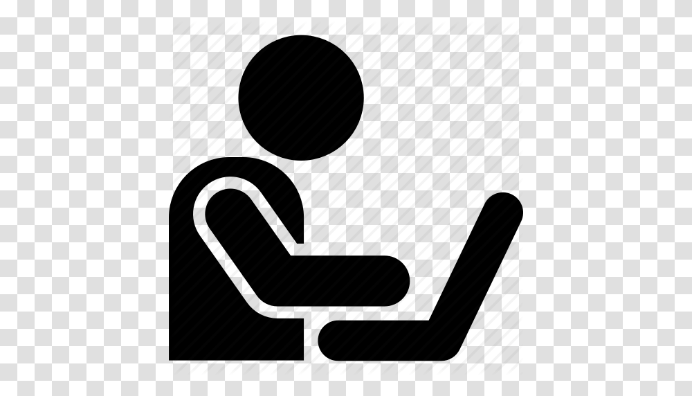 Client Job Laptop Man Occupation User Work Icon, Piano, Leisure Activities, Musical Instrument Transparent Png