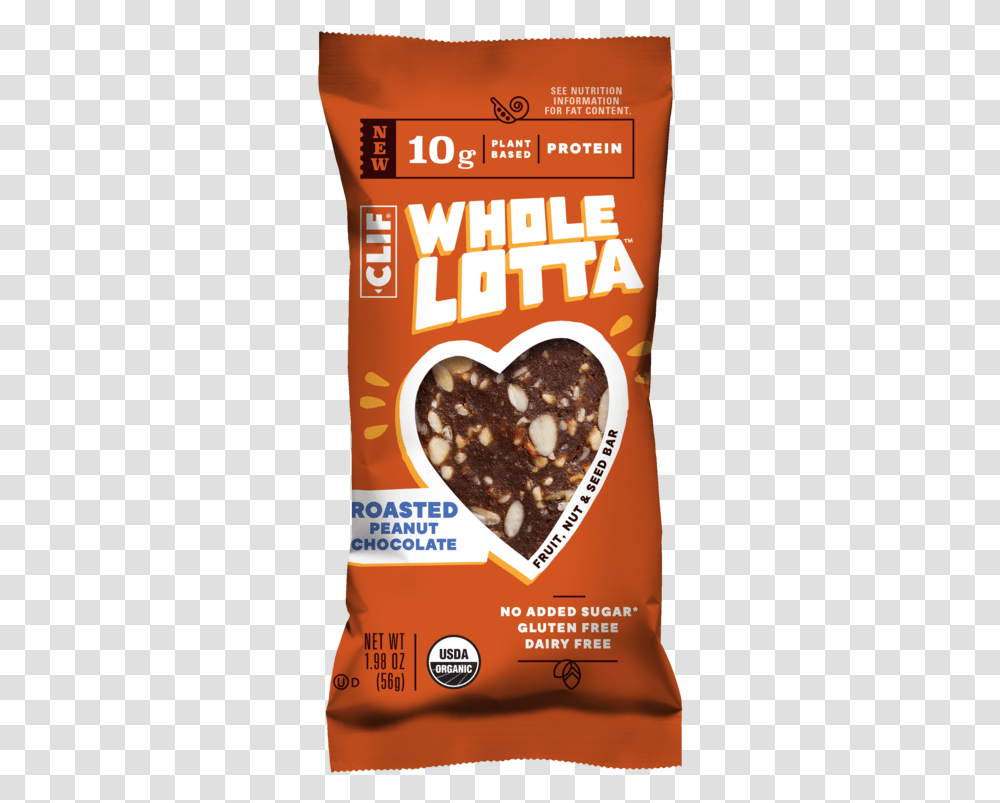 Clif Bar Whole Lotta Salted Dark Chocolate, Food, Advertisement, Flyer, Poster Transparent Png