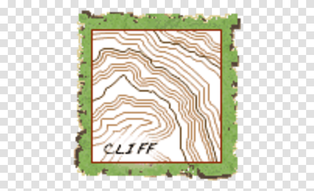 Cliff Swales Shown On A Topographic Map, Rug, Maze, Labyrinth Transparent Png