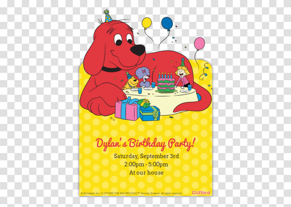Clifford Clifford The Big Red Dog, Advertisement, Poster, Flyer, Paper Transparent Png