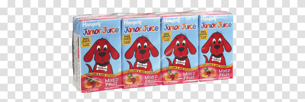 Clifford The Big Red Dog Apple Juice, Food, Candy, Snack Transparent Png
