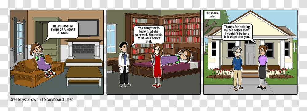 Climate Change Comic Strip Template, Person, Human, Book, Indoors Transparent Png