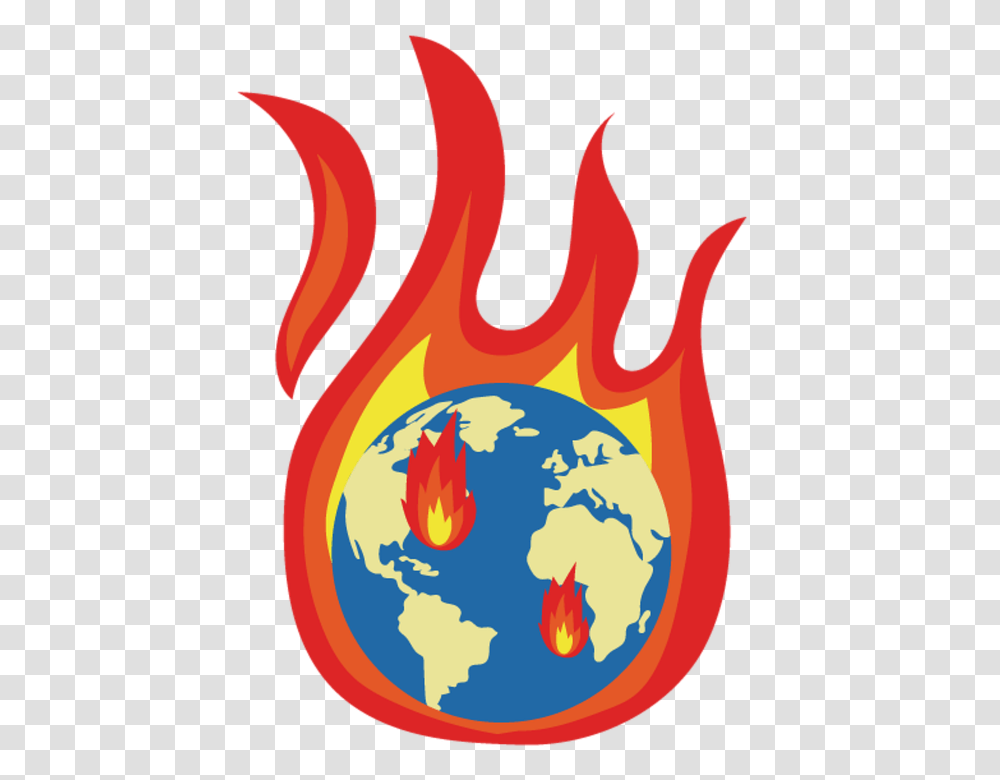 Climate Change Global Warming Planet World Map, Fire, Flame, Food, Text Transparent Png