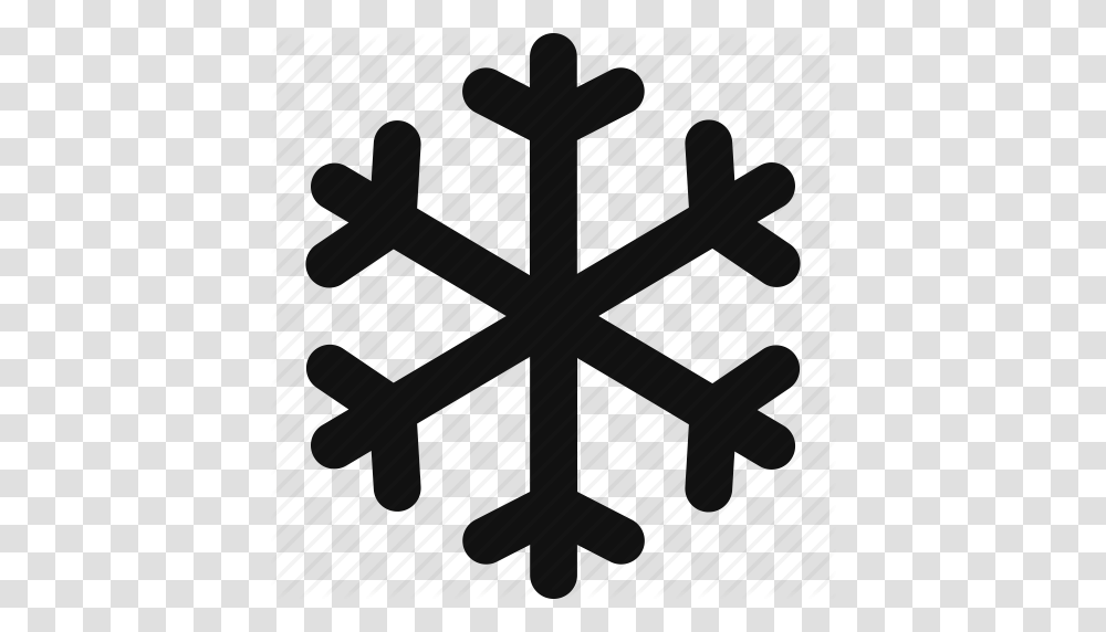 Climate Cold Snow Snowfall Snowflake Weather Winter Icon, Cross Transparent Png