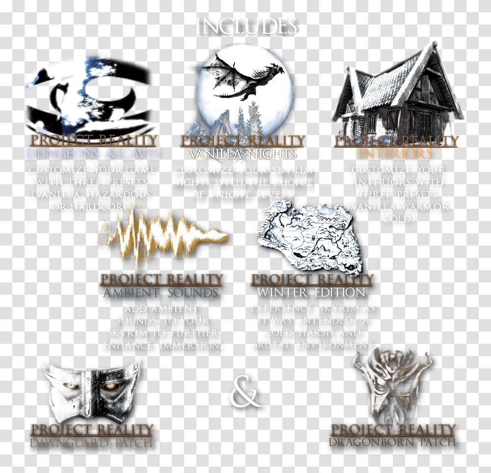 Climates Of Tamriel Weather Lighting Audio At Skyrim Language, Poster, Advertisement, Flyer, Paper Transparent Png