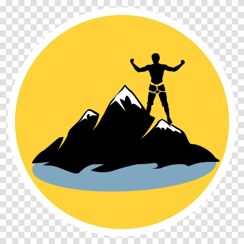 Climb To The Top Boulders Gym Mountain Climbing Icon, Person, Human, Outdoors, Silhouette Transparent Png