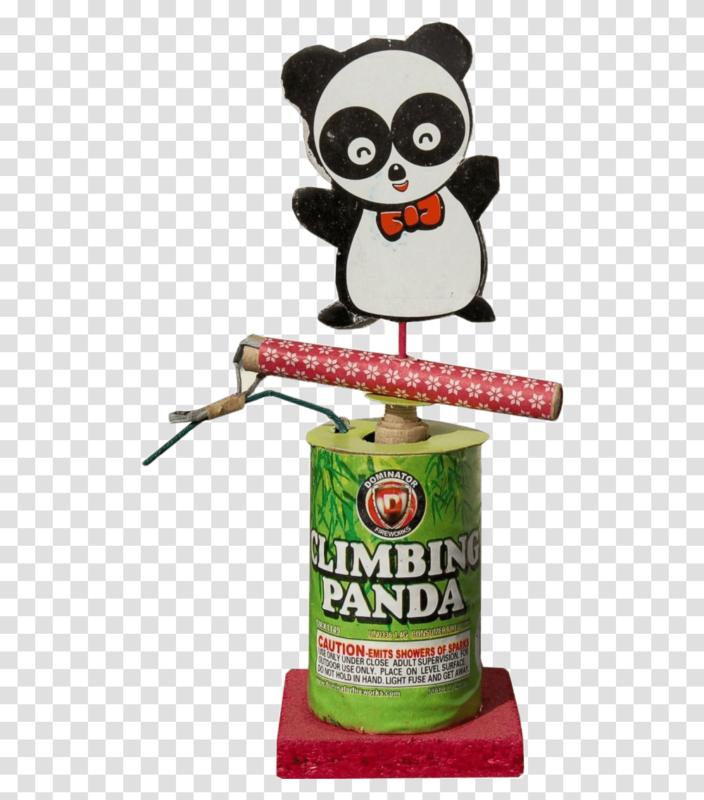 Climbing Panda Cartoon, Tin, Can, Barrel Transparent Png