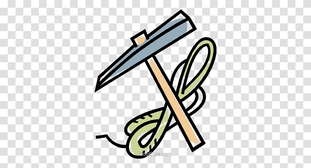 Climbing Pick Axe And Rope Royalty Free Vector Clip Art, Bicycle, Vehicle, Transportation, Bike Transparent Png