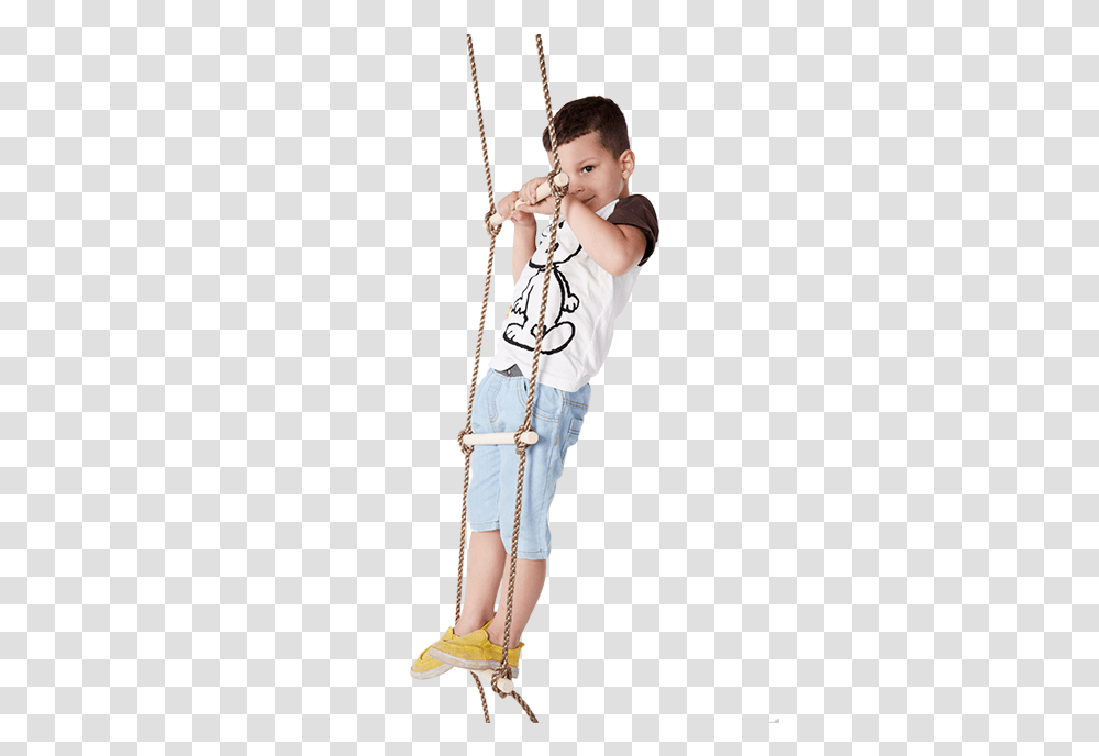 Climbing Rope Ladder Playground Swing Sets Standard Western Concert Flute, Person, Human, Outdoors, Architecture Transparent Png