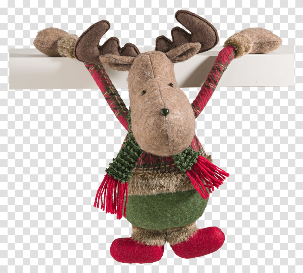 Clinging Moose Stuffed Toy, Pinata, Plush, Shelf Transparent Png