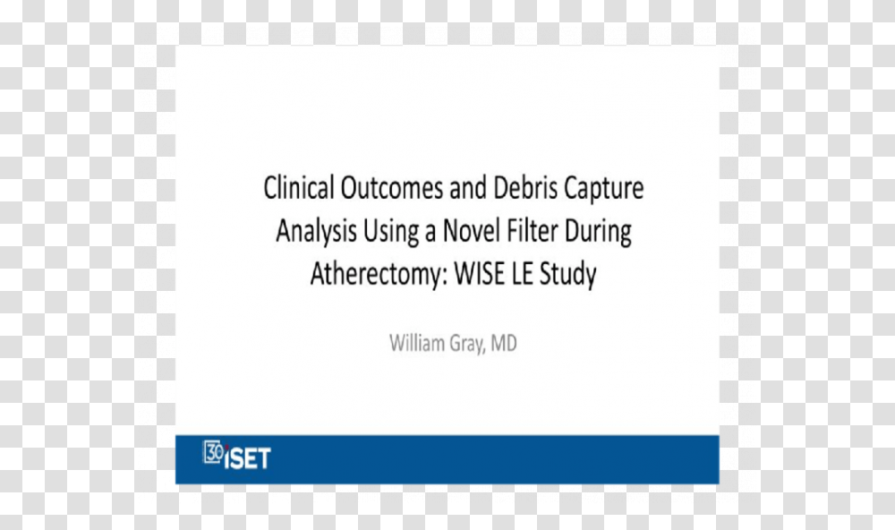 Clinical Outcomes And Debris Capture Analysis Using, Business Card, Paper, Word Transparent Png