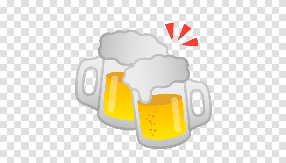 Clinking Beer Mugs Emoji, Glass, Beer Glass, Alcohol, Beverage Transparent Png