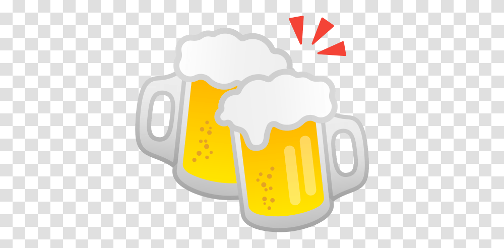 Clinking Beer Mugs Emoji Meaning With Emoji Copo De Cerveja, Glass, Alcohol, Beverage, Drink Transparent Png