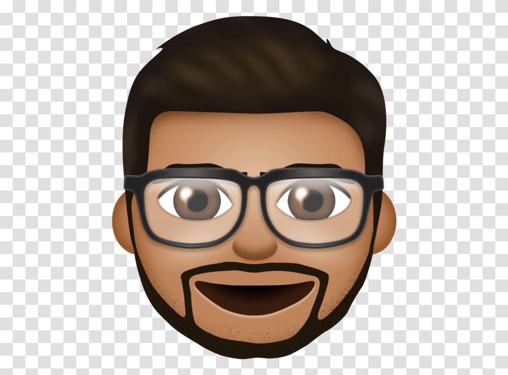 Clinking Glasses Clipart Emoji With Beard And Glasses, Accessories, Face, Head, Doodle Transparent Png