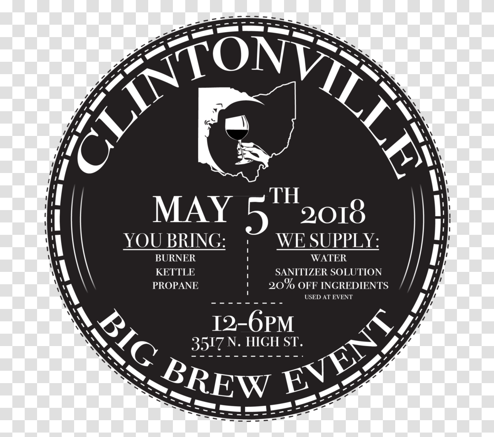 Clintonvillebigbrew 2018 Logo 02 Circle, Poster, Advertisement, Flyer Transparent Png