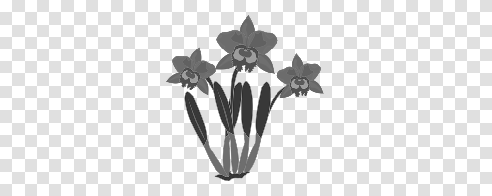 Clip Art Nature, Plant, Flower, Stencil Transparent Png