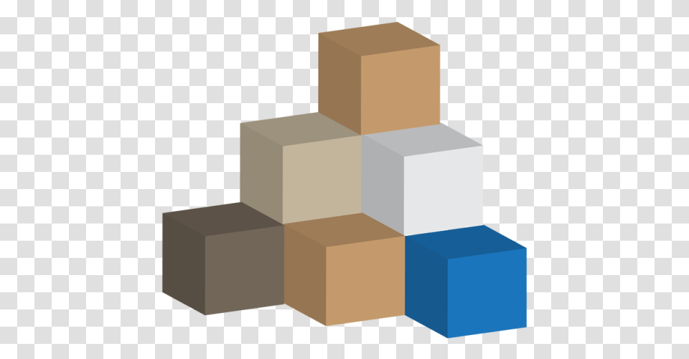 Clip Art 3d Cubes Box, Cardboard, Carton Transparent Png
