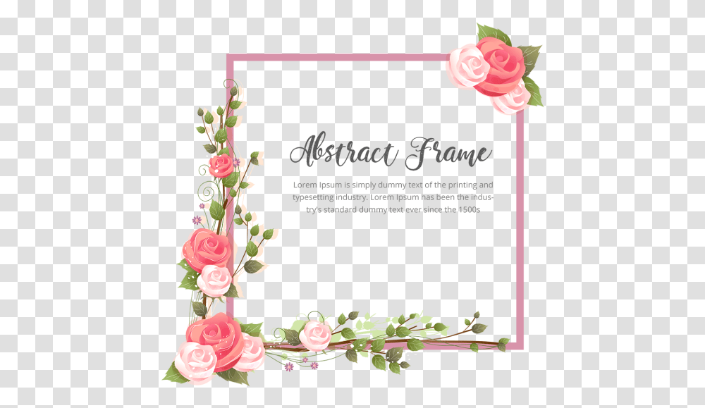 Clip Art Abstract Rose Marcos Con Flores, Floral Design, Pattern, Mail Transparent Png