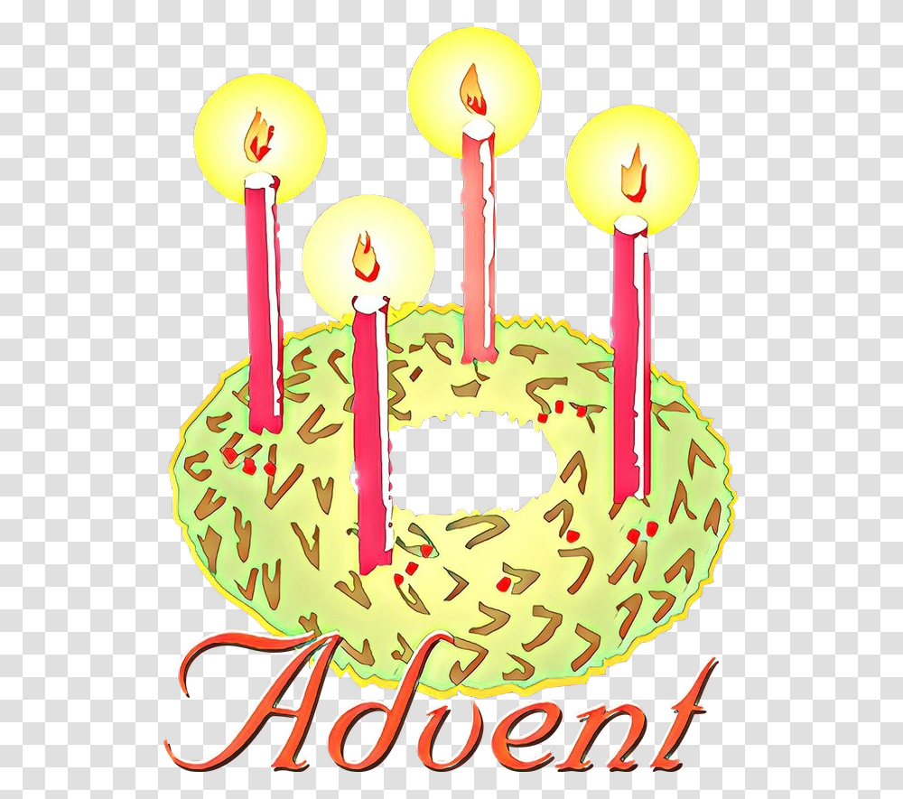 Clip Art Advent Candle Advent Wreath Christmas Graphics Advent Wreath Clip Art, Dessert, Food, Cake, Birthday Cake Transparent Png