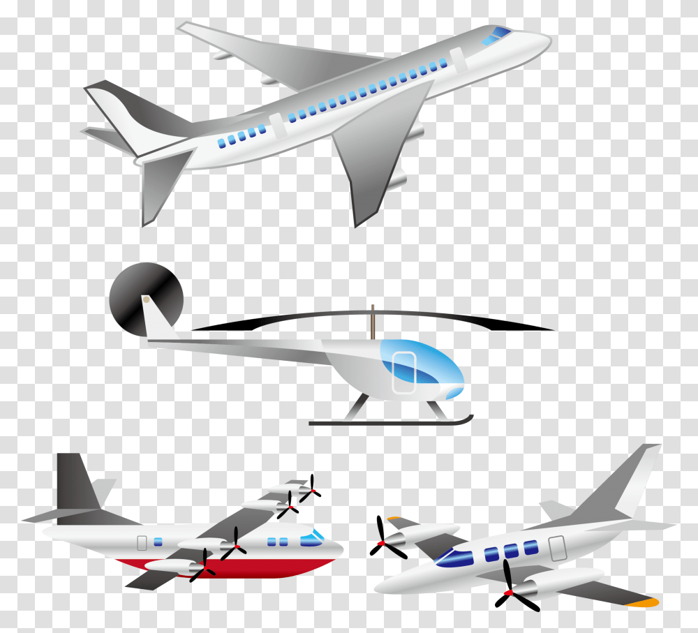 Clip Art Aircraft Helicopter Types Of Aircraft, Airplane, Vehicle, Transportation, Jet Transparent Png