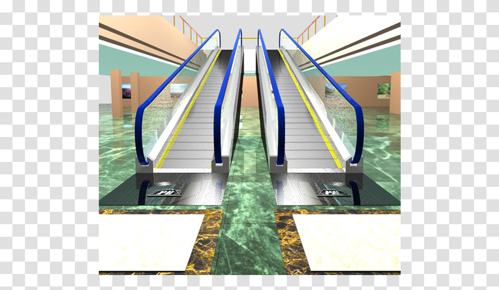 Clip Art Airport Moving Walkway Architecture, Handrail, Banister, Staircase, Corridor Transparent Png