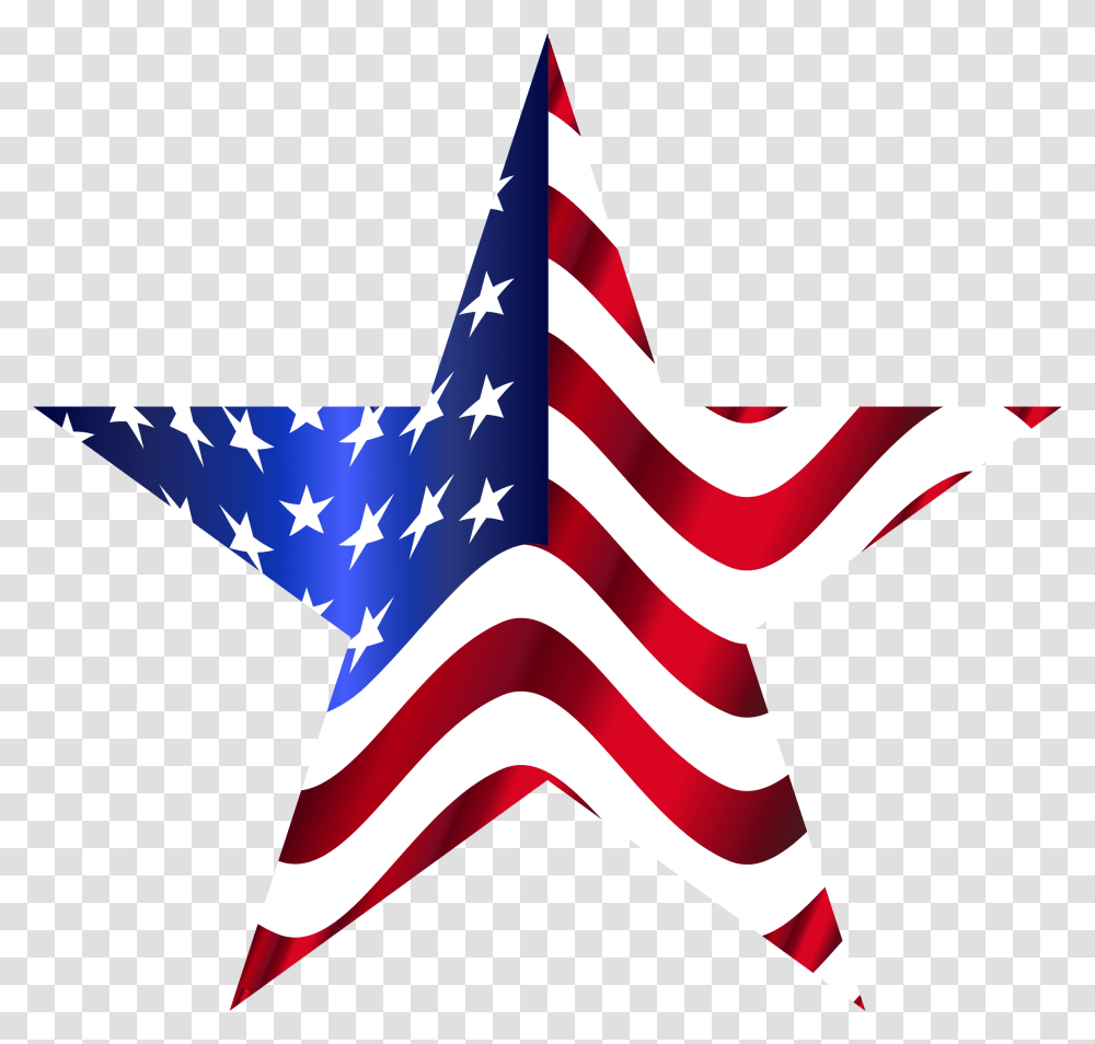 Clip Art American Flag Star, Star Symbol Transparent Png