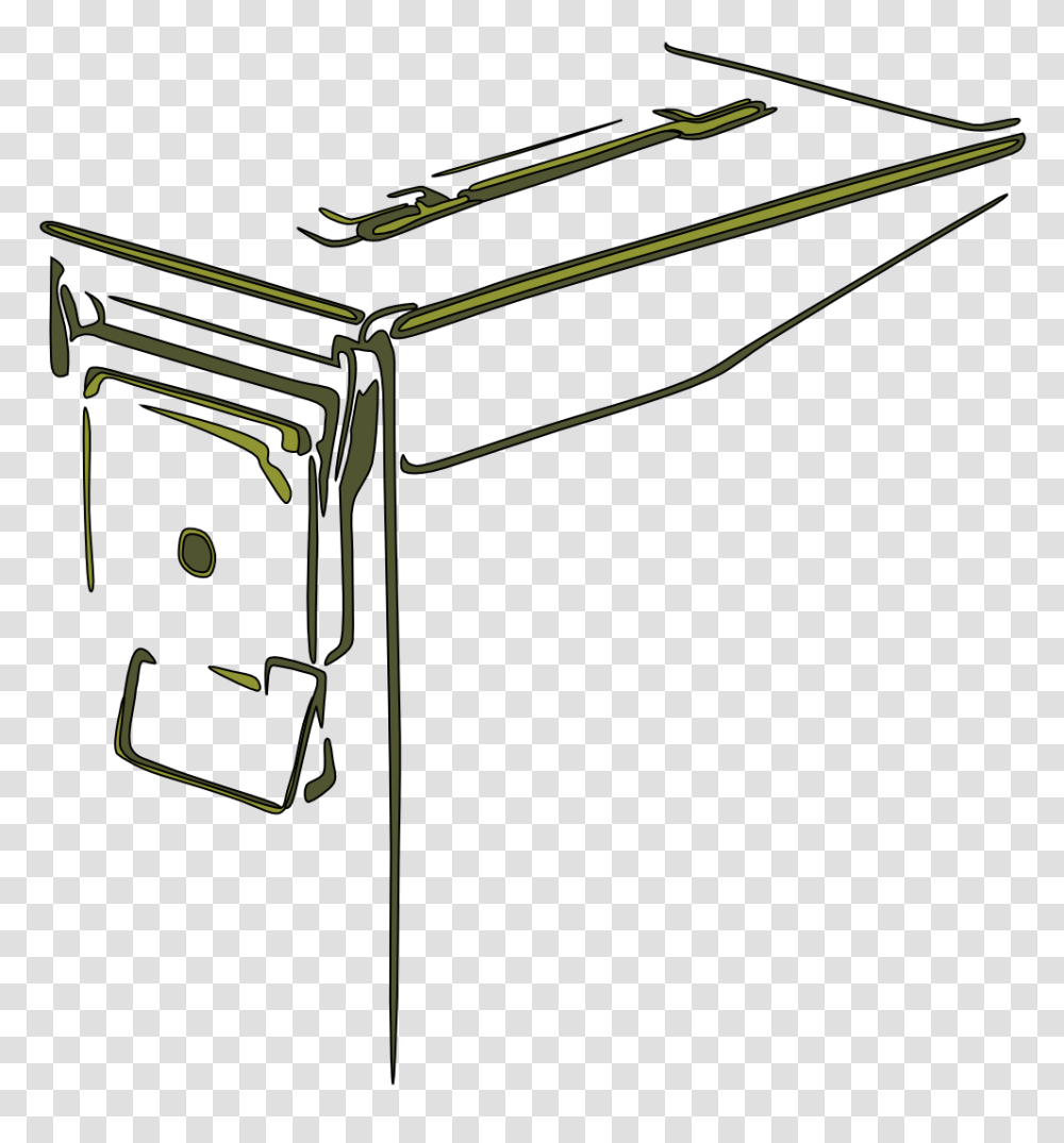 Clip Art Ammo Can Black White Line Art, Furniture, Table, Bow, Desk Transparent Png