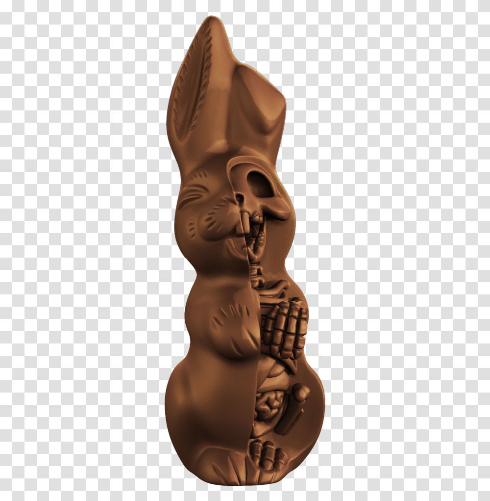 Clip Art Anatomical Chocolate Easter By Easter Bunny Chocolate, Torso, Person, Human, Bronze Transparent Png