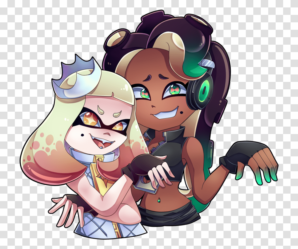 Clip Art And Marina Know Your Splatoon Speedpaint, Person, Drawing, Comics Transparent Png