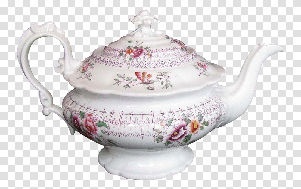 Clip Art Antique Teapot British Teapot, Porcelain, Pottery, Wedding Cake, Dessert Transparent Png