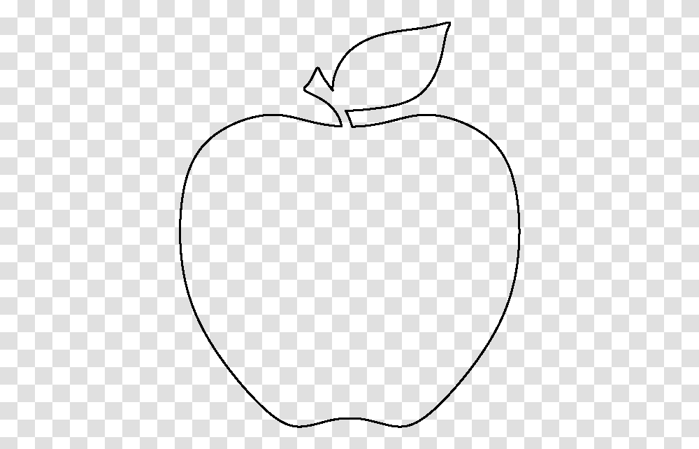 Clip Art Apple Fruit Outline Clipart Apple Template Free, Gray, World Of Warcraft Transparent Png