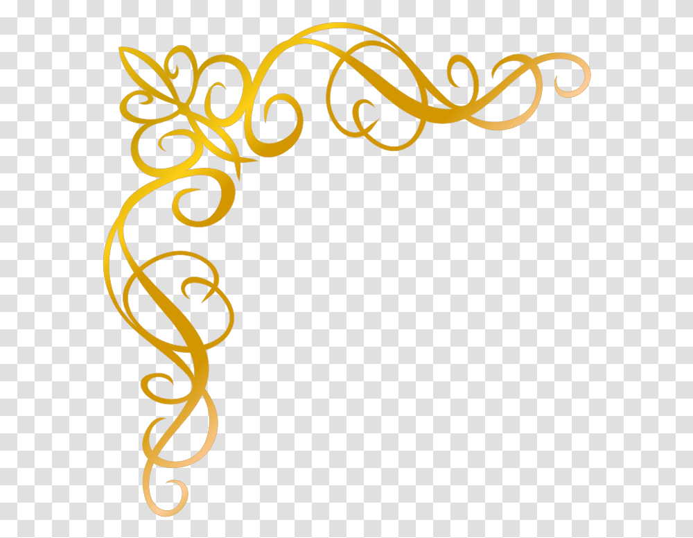 Clip Art Arabesco Ouro Arabesco Canto Dourado, Floral Design, Pattern Transparent Png