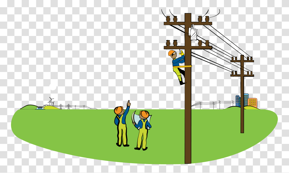 Clip Art Architectural Engineering Electricity Energy Cartoon Substation, Utility Pole, Sport, Sports, Team Sport Transparent Png