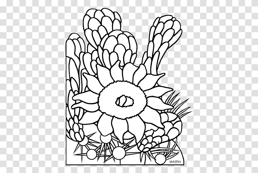 Clip Art Arizona Flower Clipart Flower Of A Saguaro Cactus Drawing, Painting, Plant, Blossom, Pillow Transparent Png