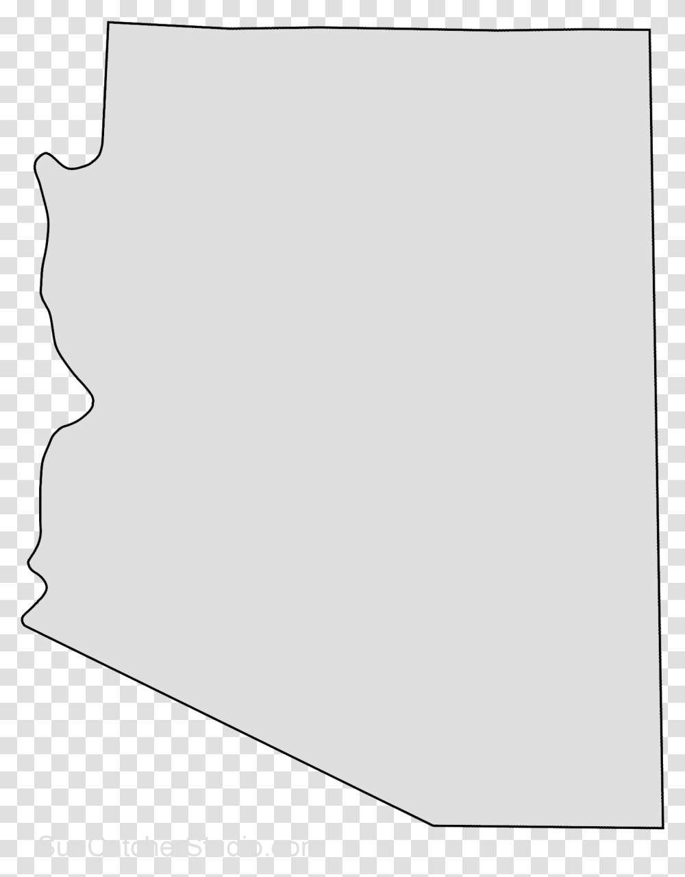 Clip Art Arizona State Outline Outline Arizona State Shape, Silhouette, Face, Rug Transparent Png