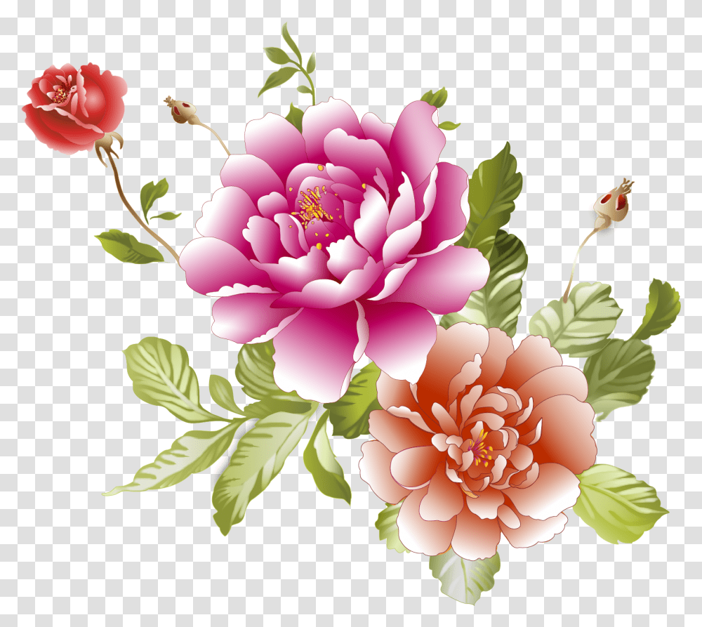 Clip Art Artificial Pink Peonies, Dahlia, Flower, Plant, Blossom Transparent Png