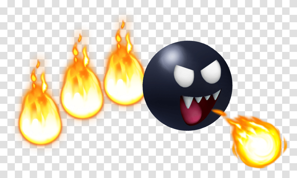 Clip Art Asteroids Clipart Super Mario Fire Chomp, Flame, Pac Man, Lamp Transparent Png