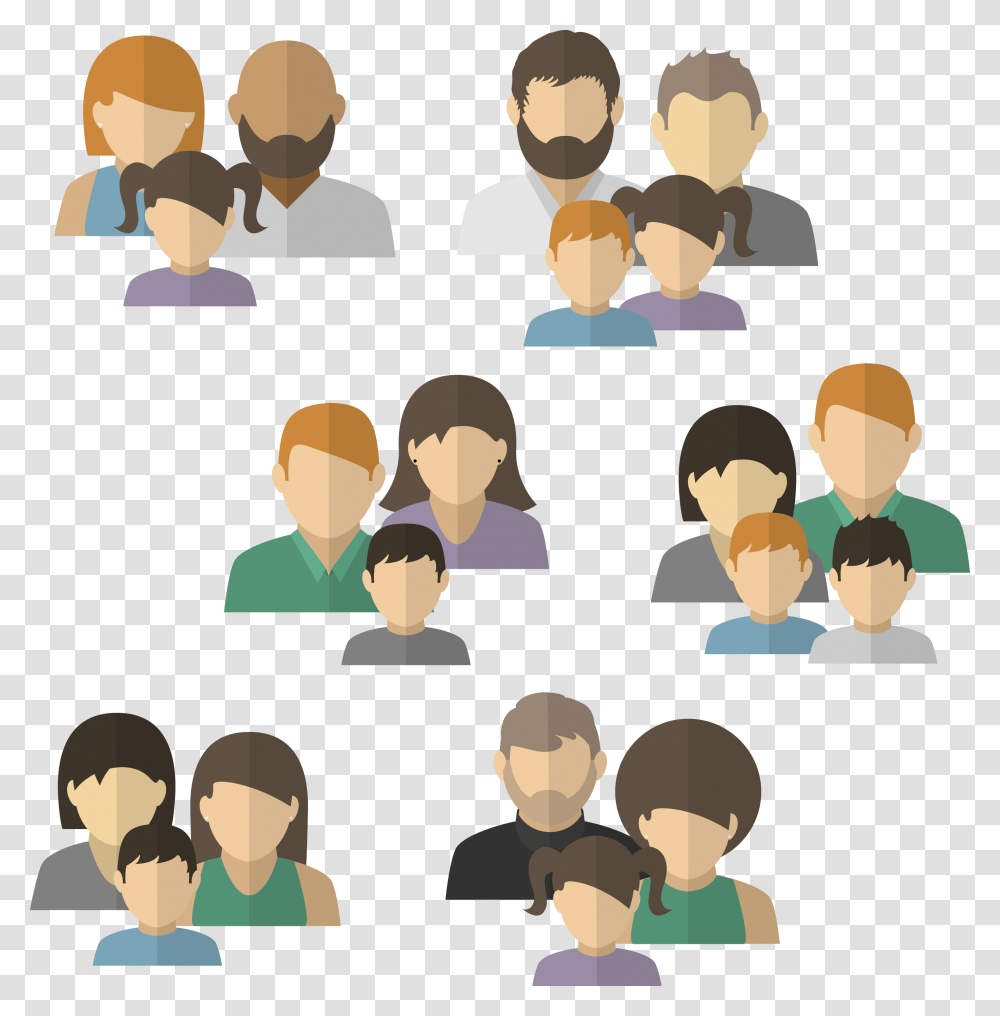 Clip Art Avatar Family Tree Family Avatar, Word, Person, Crowd, Teacher Transparent Png