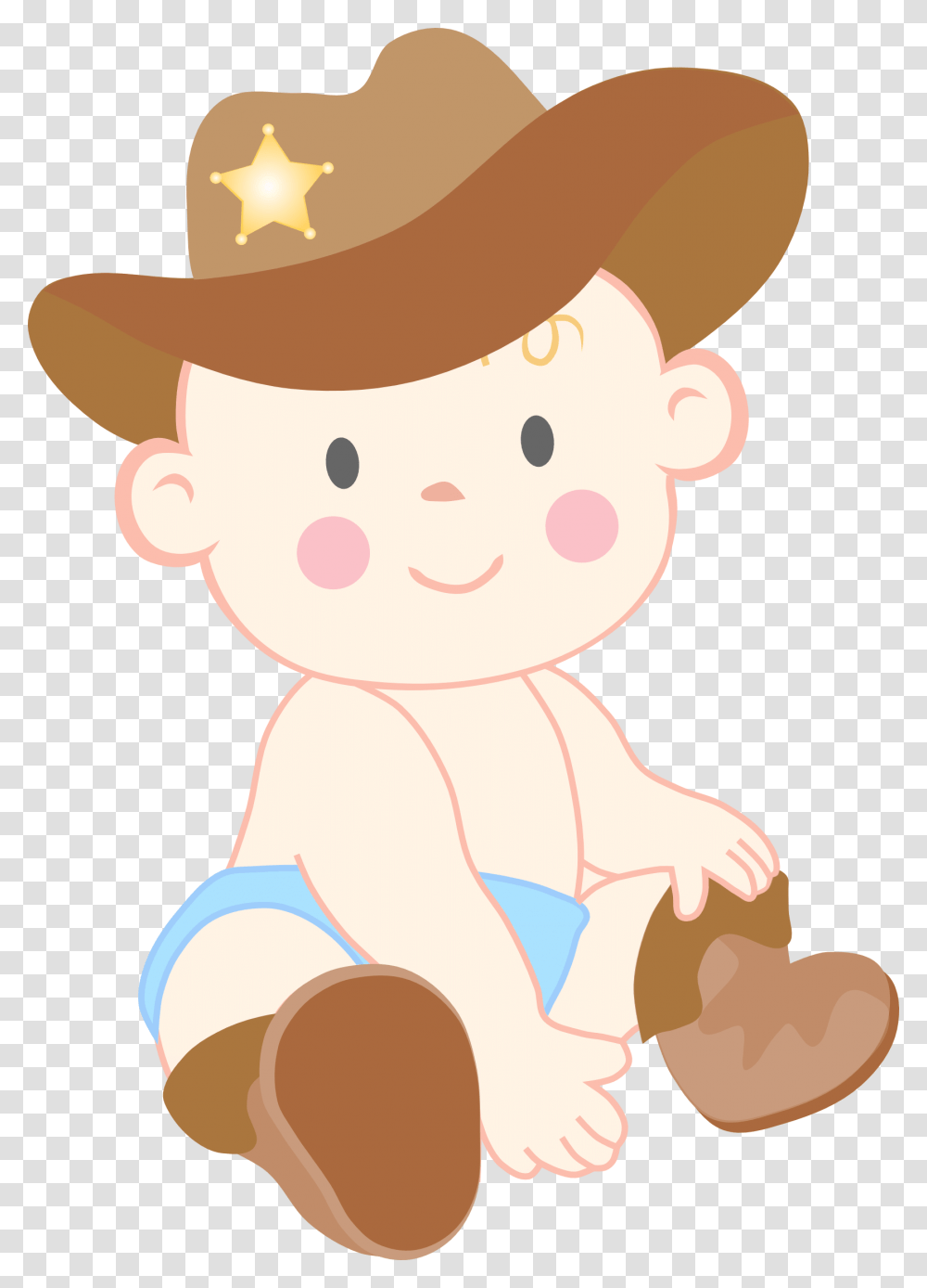Clip Art Baby Boy Hat Clipart Baby Cowboy Clipart, Apparel, Cowboy Hat Transparent Png