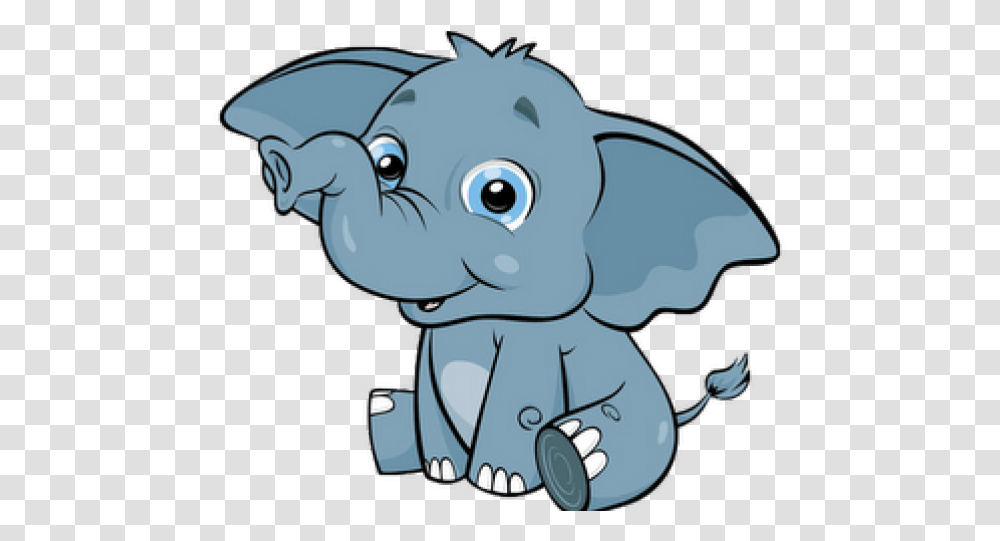 Clip Art Baby Elephant Drawing Cute Animals Clipart, Mammal, Sea Life, Wildlife Transparent Png