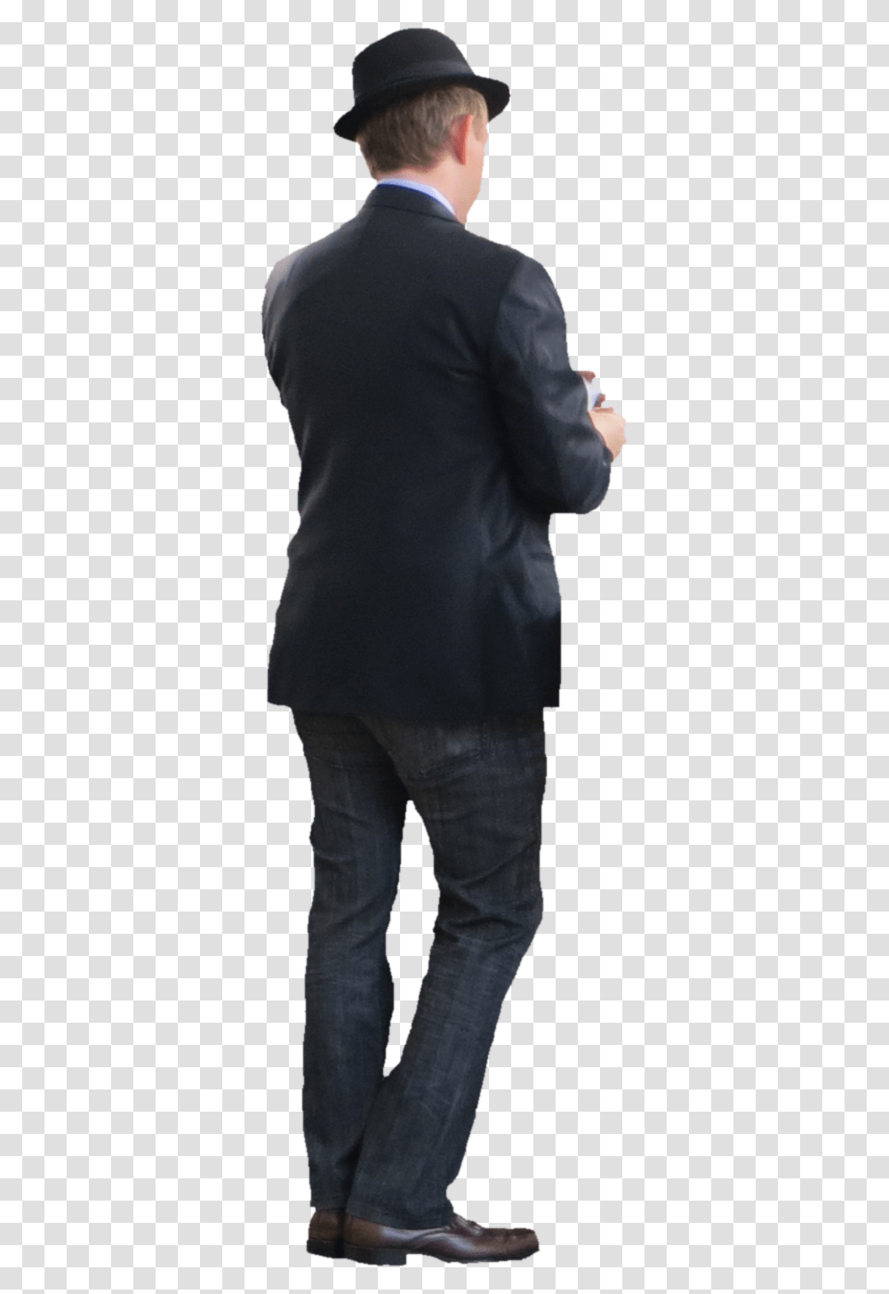 Clip Art Back For Free Man In Suit Back, Person, Sleeve, Coat Transparent Png