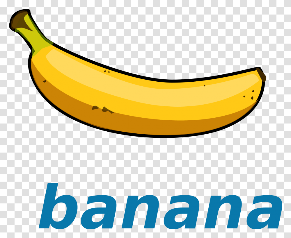 Clip Art Banana Svg Banana Template, Fruit, Plant, Food Transparent Png