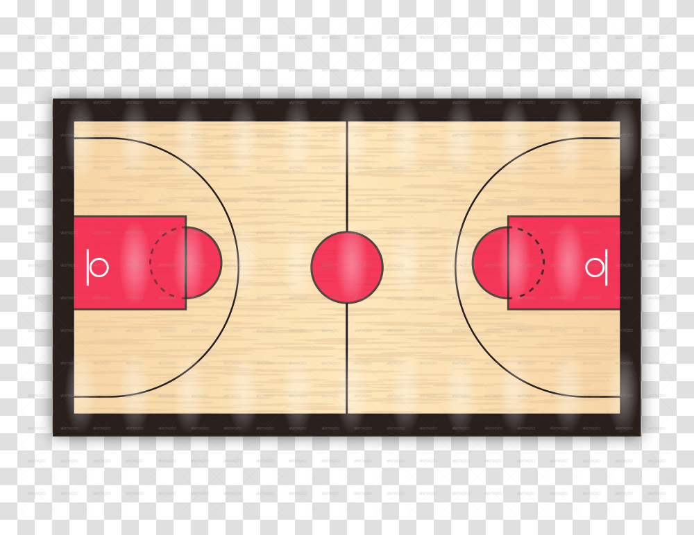 Clip Art Basketball Court Circle, Number, Electronics Transparent Png