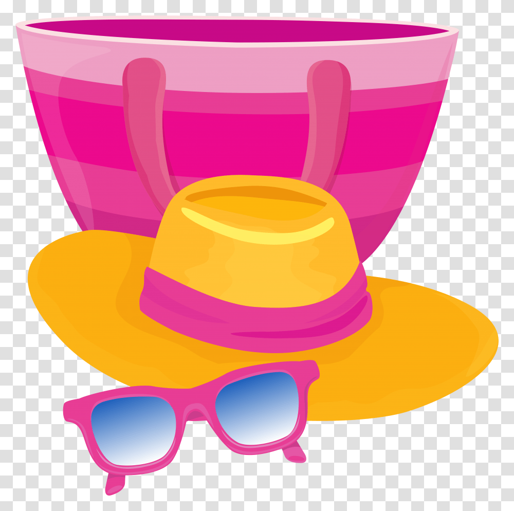Clip Art Beach Bag Clipart, Apparel, Sun Hat, Sunglasses Transparent Png