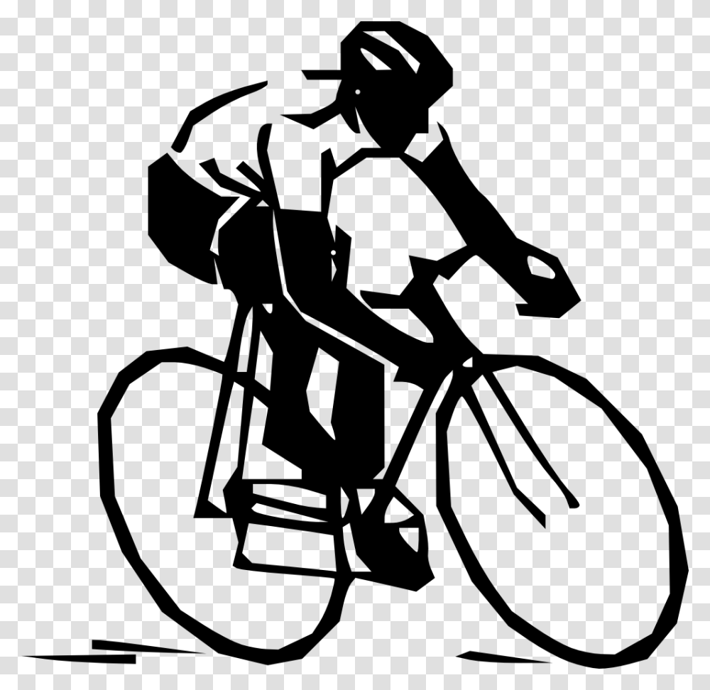 Clip Art Bike Rider, Person, Human, Silhouette, Bicycle Transparent Png