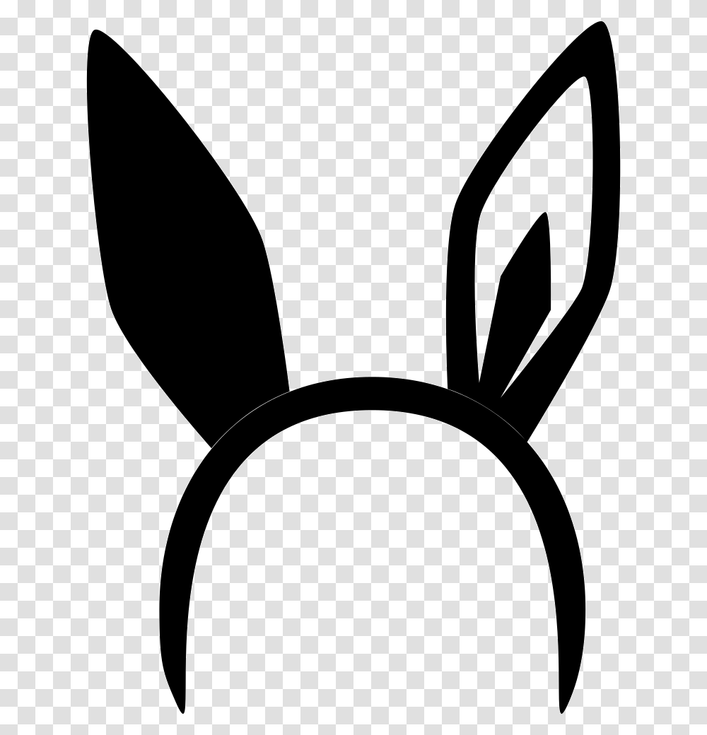 Clip Art Black Amp White Black Bunny Ears, Stencil, Plant, Food, Vegetable Transparent Png