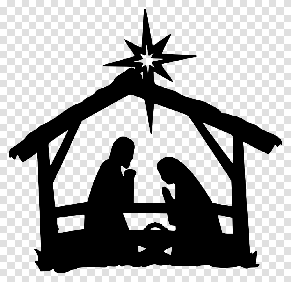 Clip Art Black And White Amazin Tumbler Image Nativity Silhouette, Gray, World Of Warcraft Transparent Png