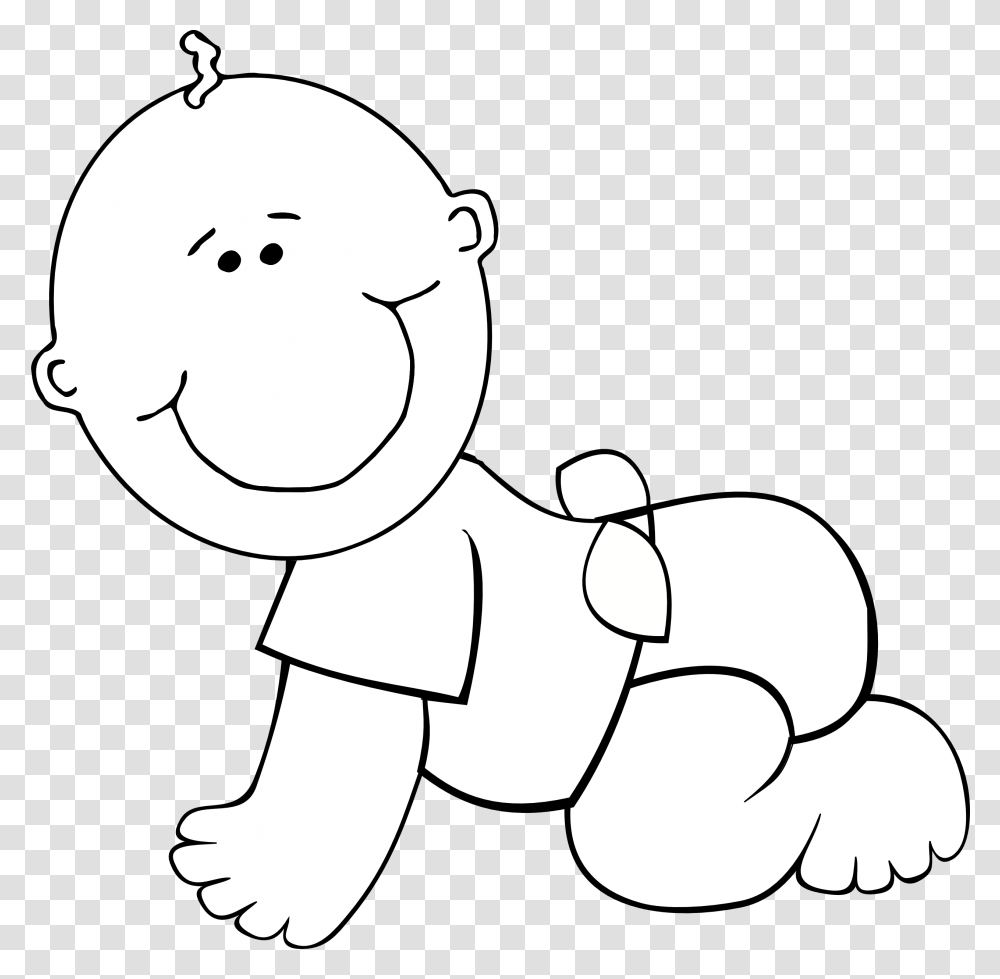 Clip Art Black And White Baby Clip Art, Drawing, Doodle, Snowman, Winter Transparent Png