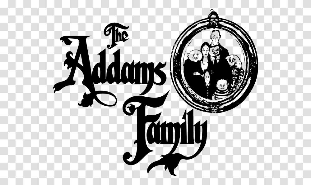 Clip Art Black And White Download Addams Family Clipart Clipart The Addams Family, Calligraphy Transparent Png