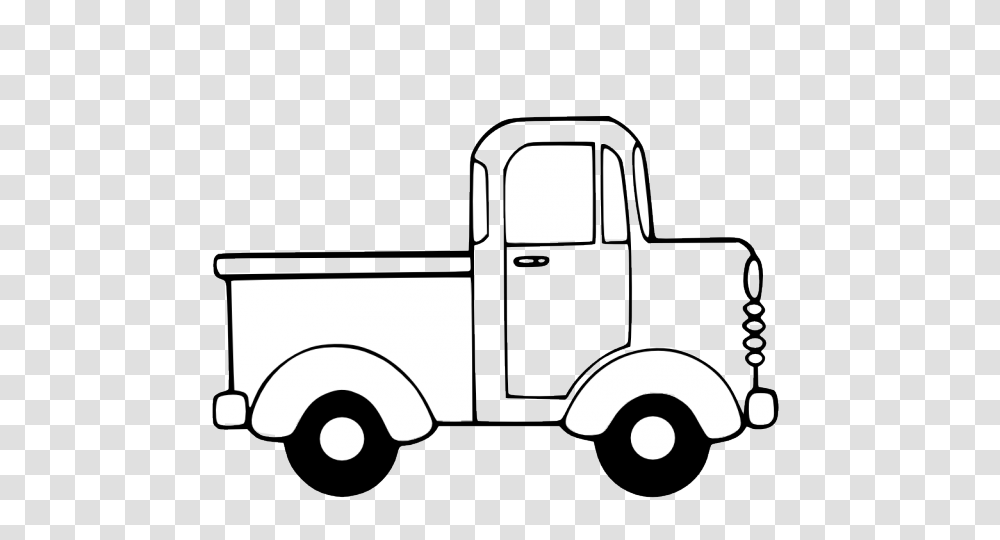 Clip Art Black And White Fire Truck All About Clipart, Pickup Truck, Vehicle, Transportation, Car Transparent Png